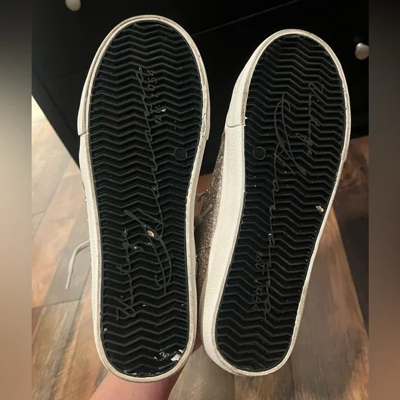 EUC Shu Shop Women’s Hailey Glitter High-Top Sneakers - Picture 8 of 8